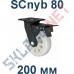 Колесо полиамидное SCnyb 80 200 мм с тормозом Китай в Липецке